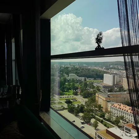 דירה Ikona Baltyku - Panoramic Penthouse - 28th Floor! Szklany Narozny Wierzcholek Sea Towers - Sea&city View *