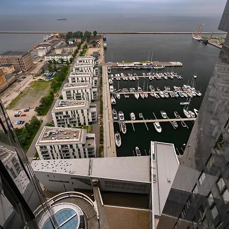 Panoramic Penthouse - 28Th Floor - Sea & City View- Szklany Narozny Wierzcholek Sea Towers Apartamento Gdynia