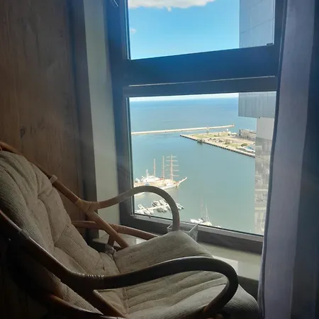 Panoramic Penthouse - 28Th Floor - Sea & City View- Szklany Narozny Wierzcholek Sea Towers Apartamento Gdynia